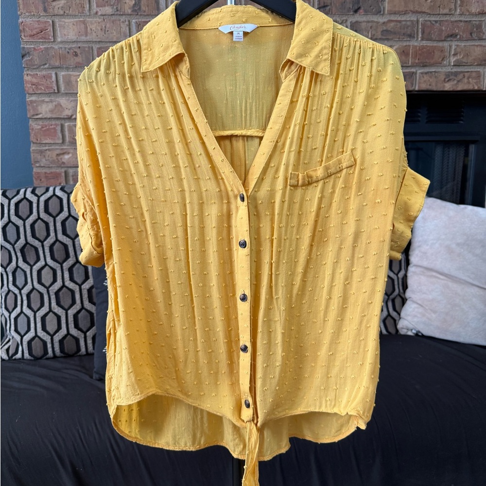 Universal Thread Mustard Button-Down Shirt